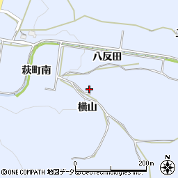 愛知県豊川市萩町横山周辺の地図
