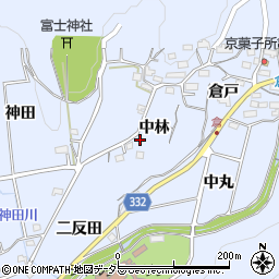 愛知県豊川市萩町中林周辺の地図
