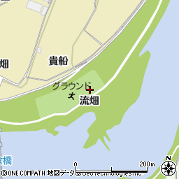 愛知県新城市野田流畑周辺の地図