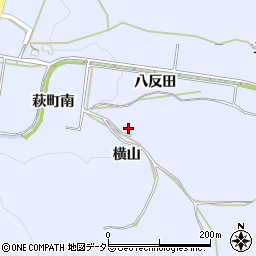 愛知県豊川市萩町（横山）周辺の地図
