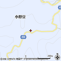 兵庫県赤穂郡上郡町小野豆325周辺の地図