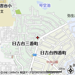 大阪府高槻市日吉台三番町8-15周辺の地図