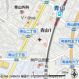 佑花里青山店周辺の地図