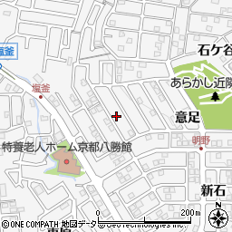 京都府八幡市橋本意足周辺の地図