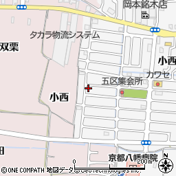 京都府八幡市川口西扇18-12周辺の地図
