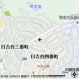 大阪府高槻市日吉台四番町5-4周辺の地図