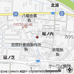京都府八幡市川口周辺の地図