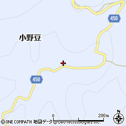 兵庫県赤穂郡上郡町小野豆296周辺の地図