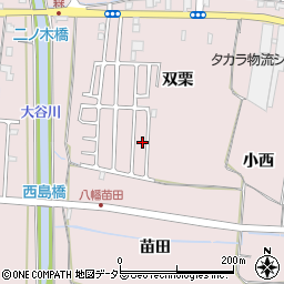 京都府八幡市八幡双栗65周辺の地図