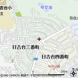 大阪府高槻市日吉台三番町8-12周辺の地図