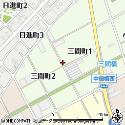 愛知県碧南市三間町周辺の地図