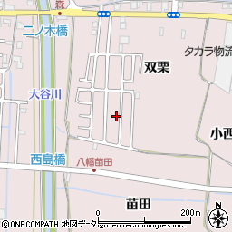 京都府八幡市八幡双栗65-39周辺の地図