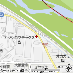 京都府八幡市川口擬宝珠周辺の地図