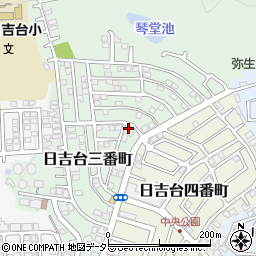 大阪府高槻市日吉台三番町8-11周辺の地図