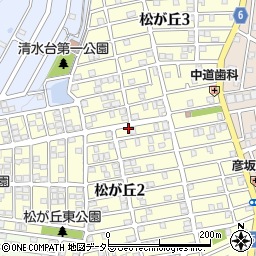大阪府高槻市松が丘周辺の地図