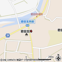 広島県三次市君田町東入君620周辺の地図