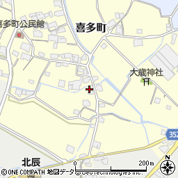 兵庫県小野市喜多町288周辺の地図