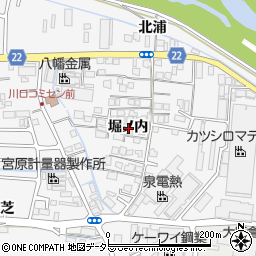 京都府八幡市川口堀ノ内周辺の地図