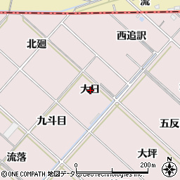 愛知県西尾市上永良町大日周辺の地図