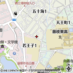 藤枝市役所　いきいきサロン藤の里周辺の地図