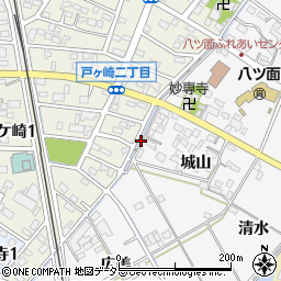 愛知県西尾市戸ケ崎町（亀田）周辺の地図