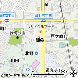 愛知県西尾市戸ケ崎町延命周辺の地図