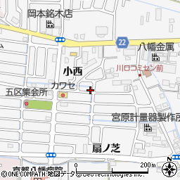 京都府八幡市川口東扇17-1周辺の地図