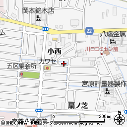 京都府八幡市川口東扇17周辺の地図