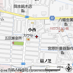 京都府八幡市川口東扇17-3周辺の地図