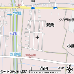 京都府八幡市八幡双栗65-35周辺の地図