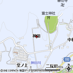 愛知県豊川市萩町神田周辺の地図