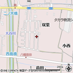 京都府八幡市八幡双栗65-84周辺の地図