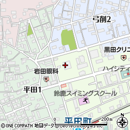 鈴鹿市役所　公民館牧田公民館周辺の地図