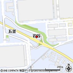 愛知県西尾市下羽角町岩谷周辺の地図