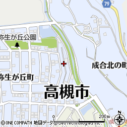 大阪府高槻市弥生が丘町49周辺の地図