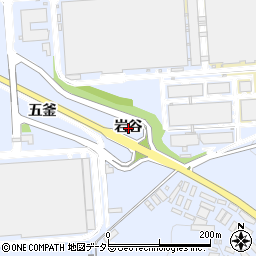 愛知県西尾市下羽角町（岩谷）周辺の地図