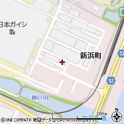 愛知県半田市新浜町周辺の地図