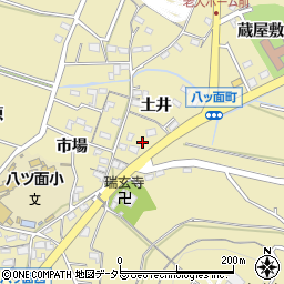 愛知県西尾市八ツ面町土井6周辺の地図