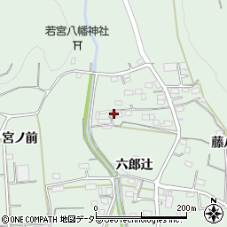 愛知県豊川市上長山町六郎辻6周辺の地図