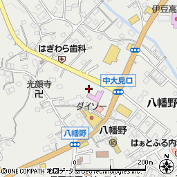 静岡県伊東市八幡野周辺の地図