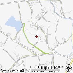 兵庫県三木市吉川町上松周辺の地図