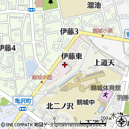 愛知県西尾市伊藤町（伊藤東）周辺の地図