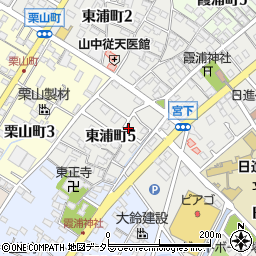 愛知県碧南市東浦町5丁目周辺の地図