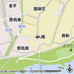 愛知県新城市野田入畑周辺の地図
