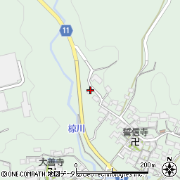 三重県亀山市白木町3070周辺の地図