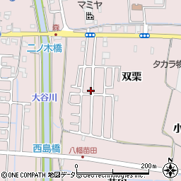 京都府八幡市八幡双栗48-52周辺の地図