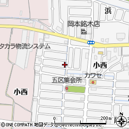 京都府八幡市川口（西扇）周辺の地図