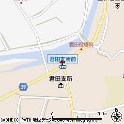 広島県三次市君田町東入君641-1周辺の地図