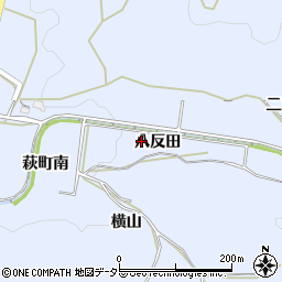 愛知県豊川市萩町八反田周辺の地図