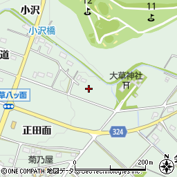 愛知県幸田町（額田郡）大草（祢宜屋敷）周辺の地図